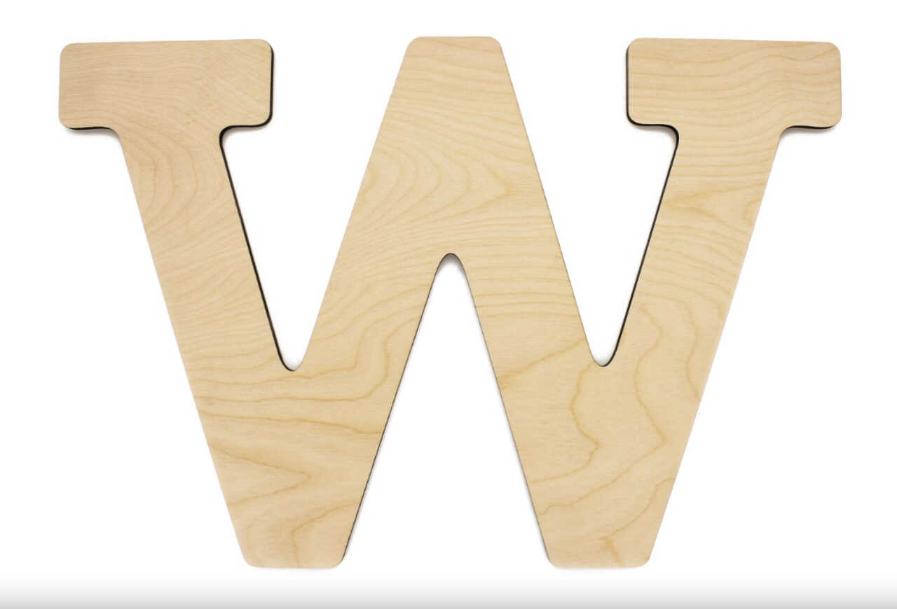 Good Wood by Leisure Arts Letter 9.5" W, Wooden Letters, Wood Letters, Wooden Letters Wall Decor, Large Wooden Letters, Wooden Letters 9.5 inch, Small Wooden Letters for Crafts